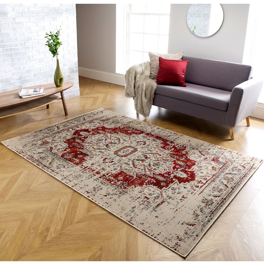 OW Traditional Valeria Red Rug in 204 W